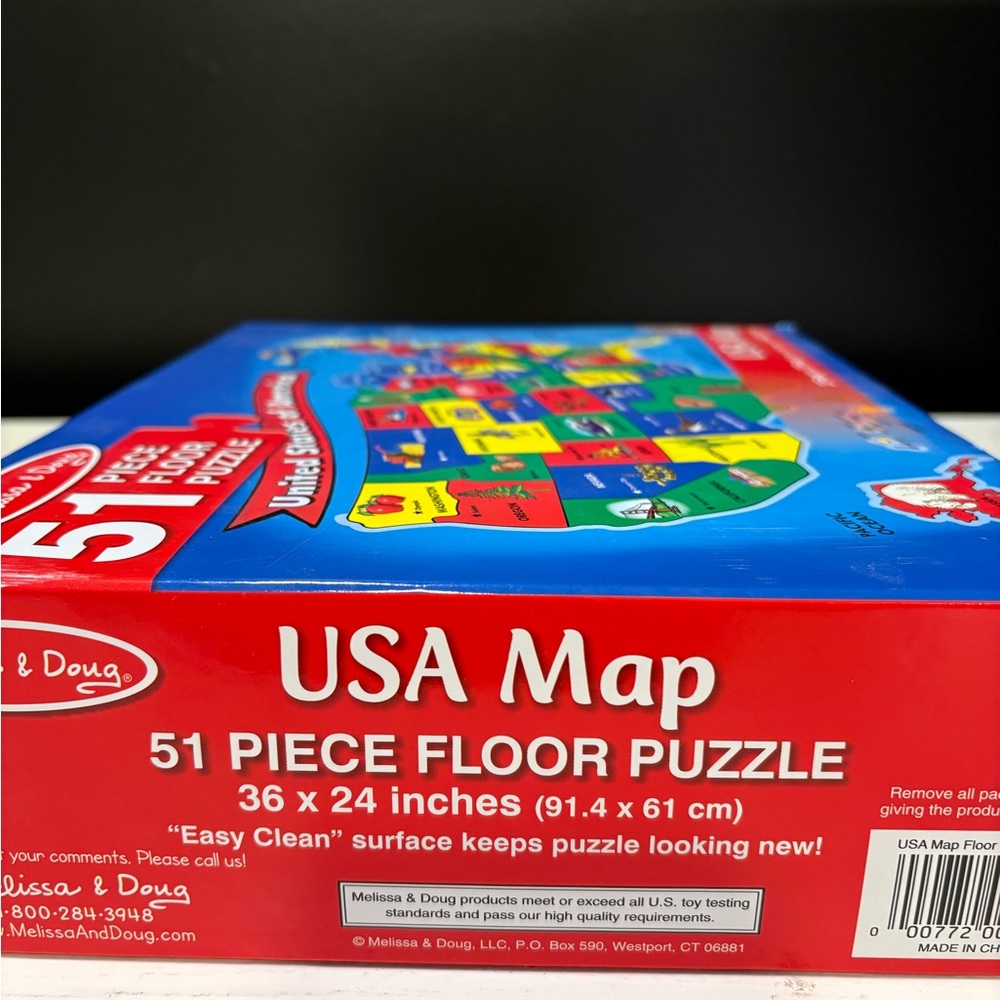 Melissa & Doug USA Map Puzzle - Bright Educational Fun - Picture 4 of 5
